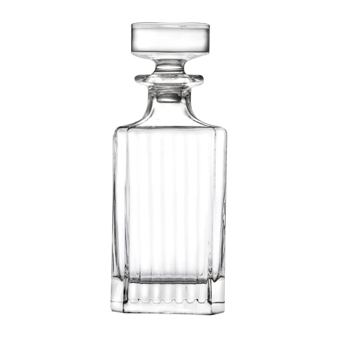 VV3855 RCR Cristalleria Timeless Square Whisky Decanter 750ml (Pack of 4) - JD Catering Equipment Solutions Ltd