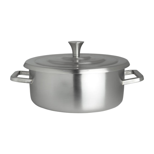 VV3901 Steelite Creations Homestyle Brushed Stainless Round Chafer 1.9L (Pack of 3)