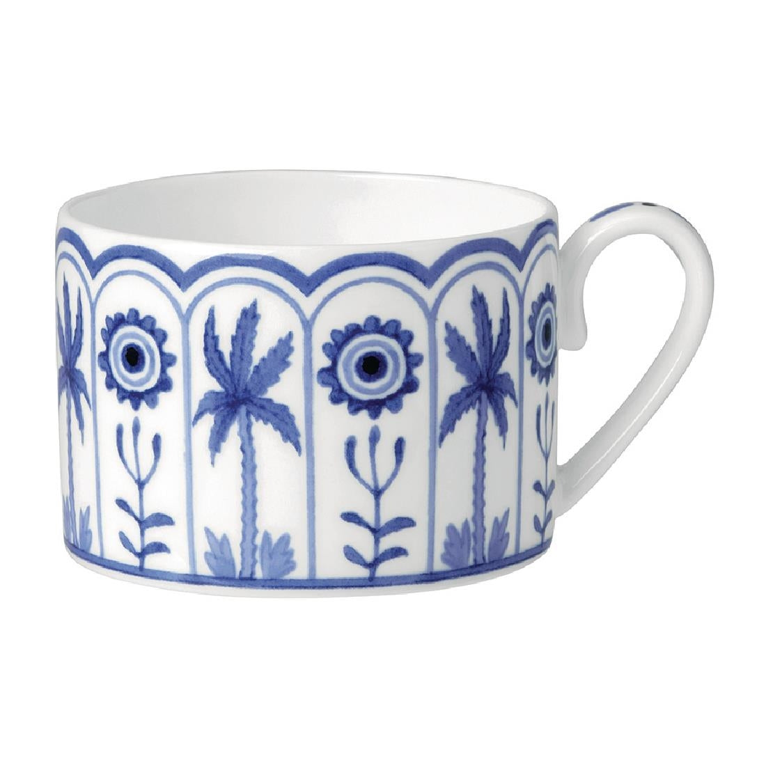 VV3961 William Edwards Sultan's Garden Blue Tea Cup Can Coupe 200ml (Pack of 6)