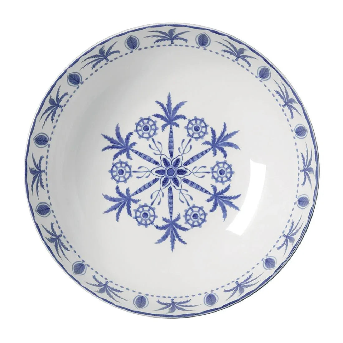 VV3964 William Edwards Sultan's Garden Blue Large Bowl Coupe 230mm (Pack of 6) - JD Catering Equipment Solutions Ltd
