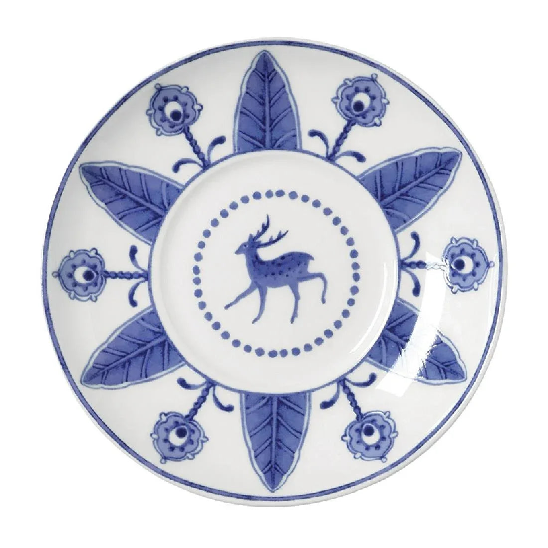 VV3966 William Edwards Sultan's Garden Blue Espresso Saucer Fits AND0112 (Pack of 12) - JD Catering Equipment Solutions Ltd