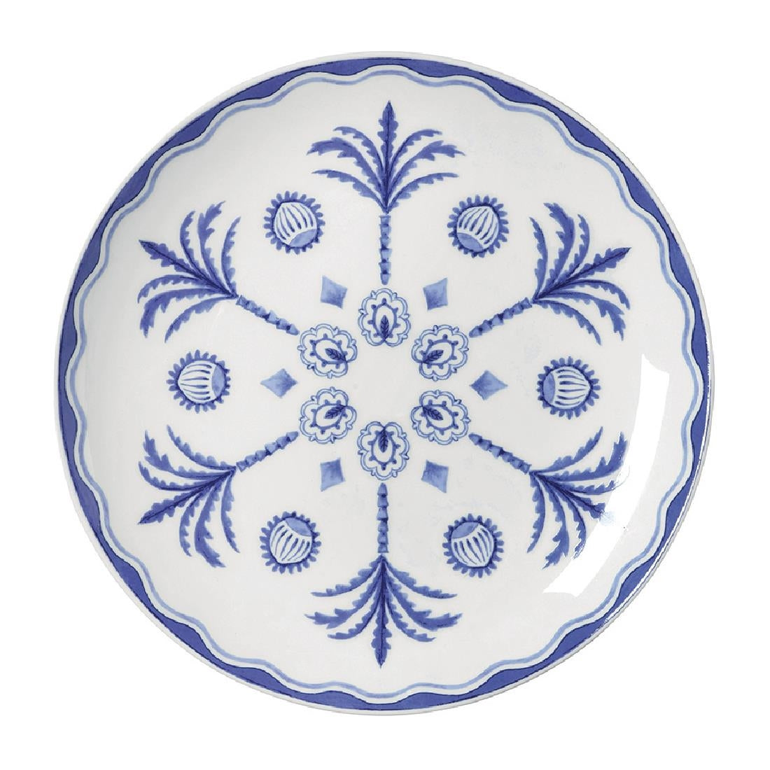 VV3967 William Edwards Sultan's Garden Blue Plate Coupe 210mm (Pack of 12)