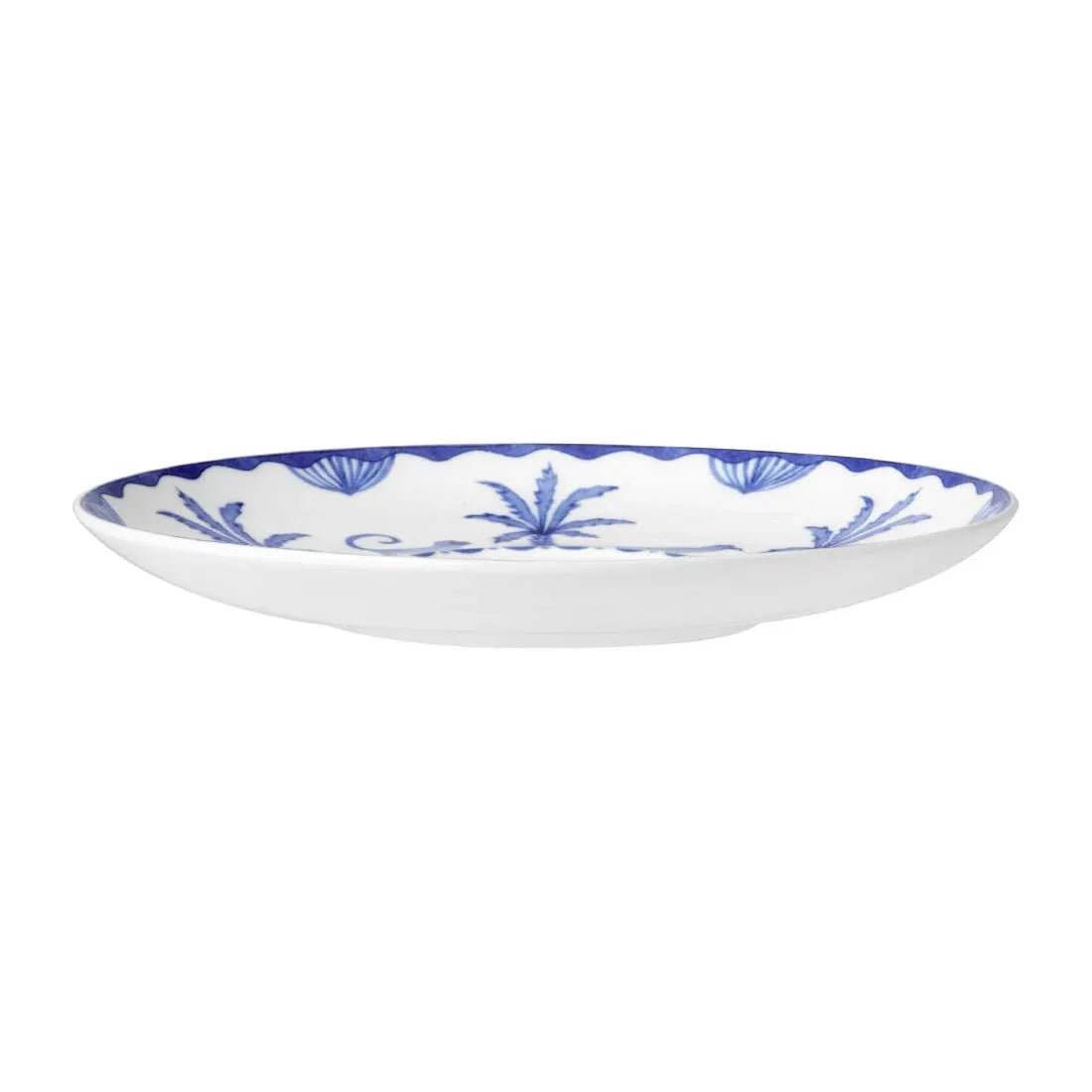 VV3968 William Edwards Sultan's Garden Blue Tea for One Saucer Fits AND0411A (Pack of 6) - JD Catering Equipment Solutions Ltd