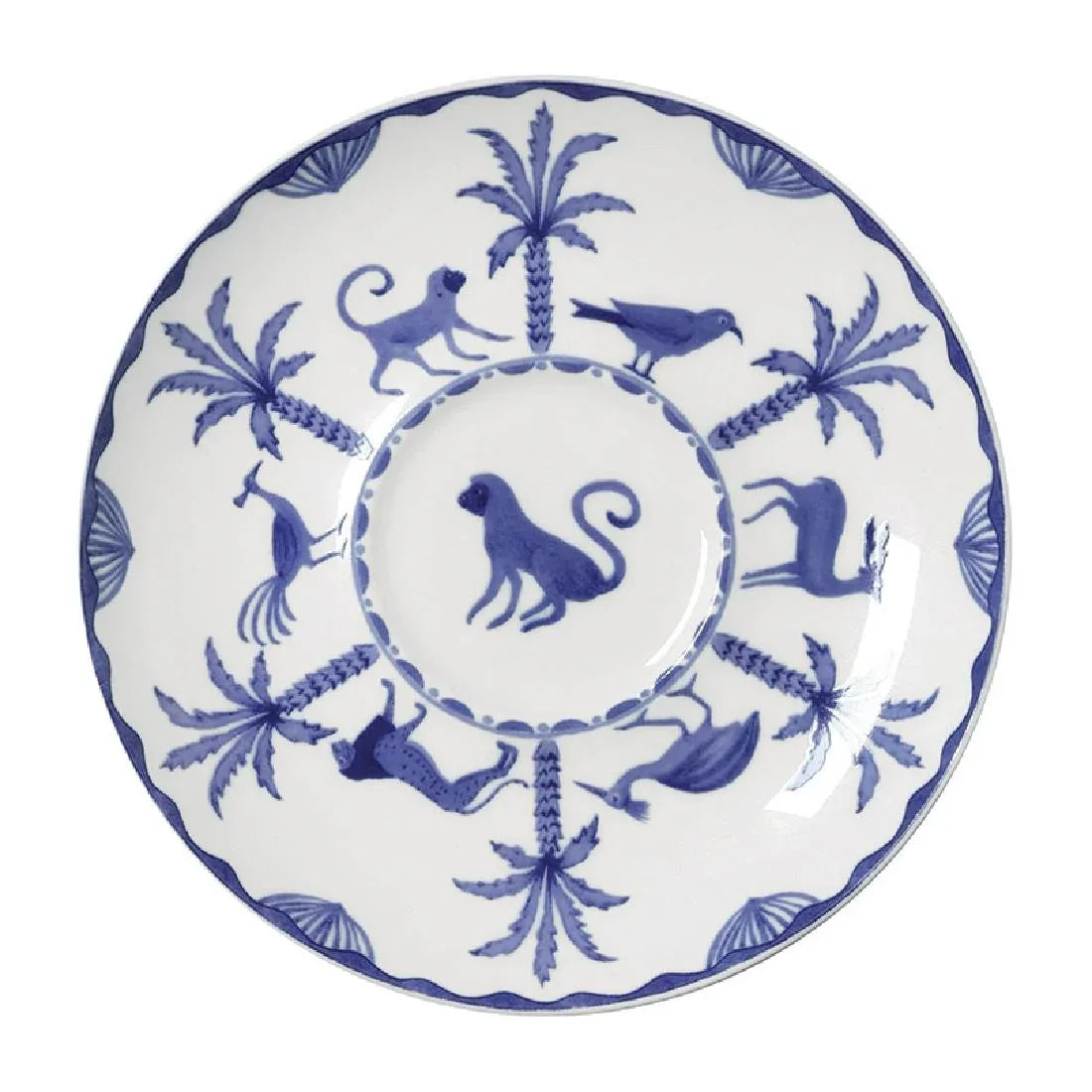 VV3968 William Edwards Sultan's Garden Blue Tea for One Saucer Fits AND0411A (Pack of 6) - JD Catering Equipment Solutions Ltd