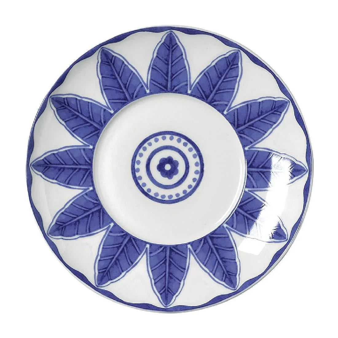 VV3969 William Edwards Sultan's Garden Blue Saucer 160mm Fits AND0110 (Pack of 12) - JD Catering Equipment Solutions Ltd