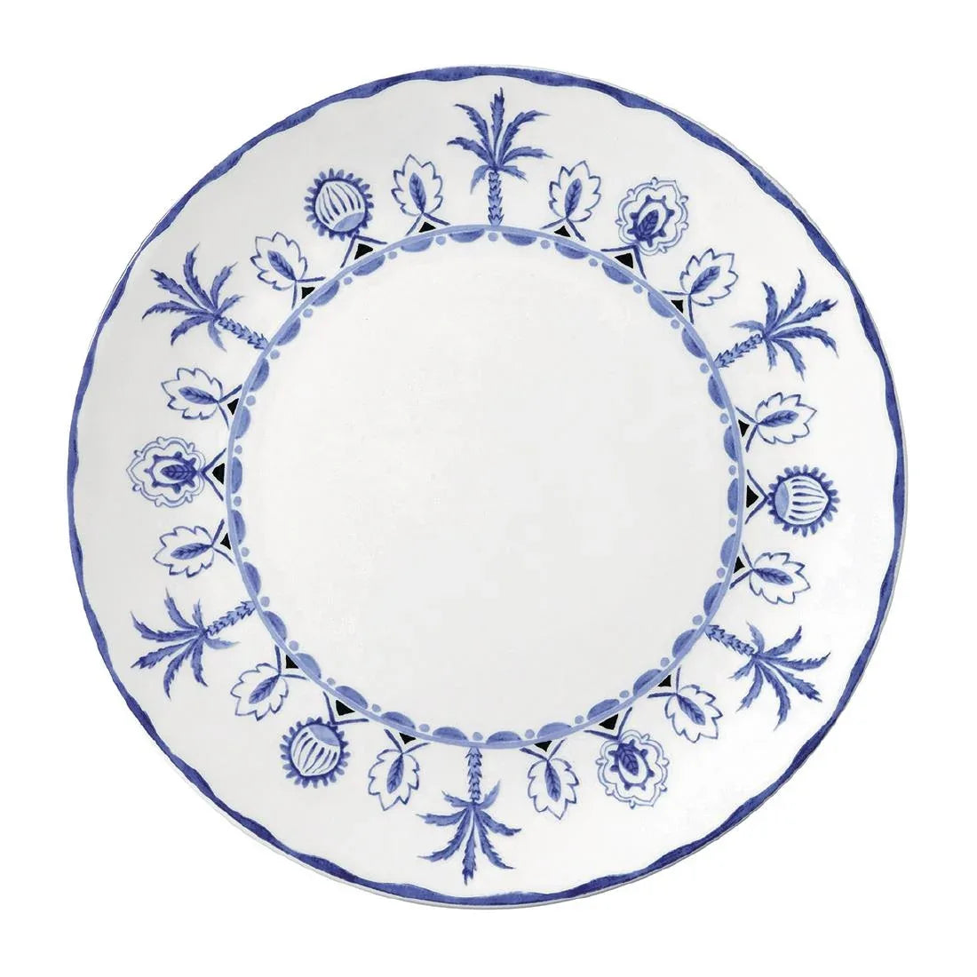 VV3970 William Edwards Sultan's Garden Blue Plate Coupe 270mm (Pack of 12) - JD Catering Equipment Solutions Ltd