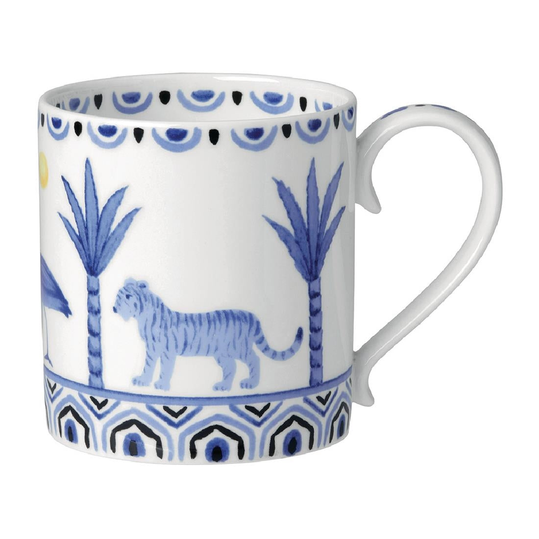 VV3972 William Edwards Sultan's Garden Blue Mug Coupe 9cm, 350ml (Pack of 12)