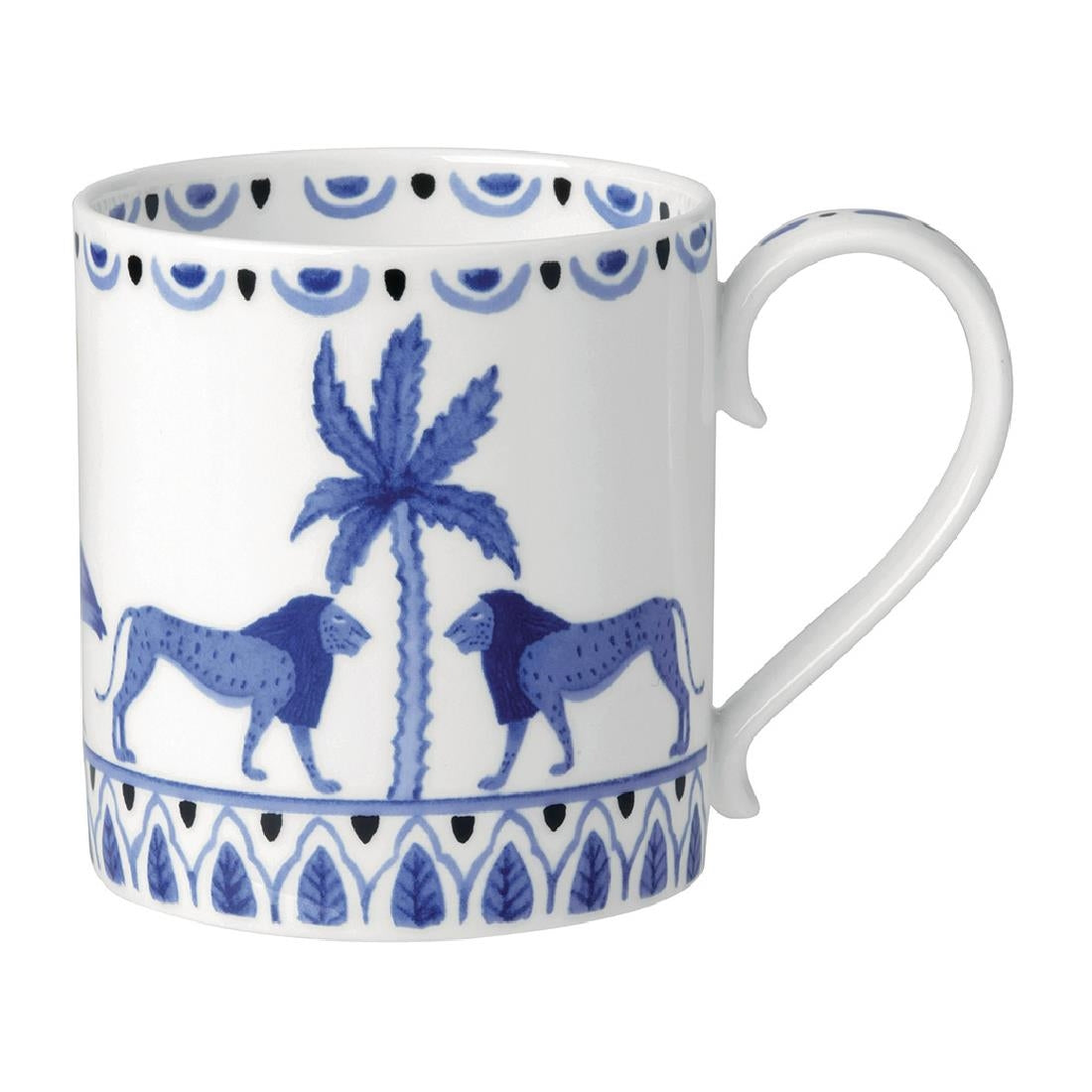 VV3973 William Edwards Sultan's Garden Blue Mug Coupe 350ml (Pack of 12)
