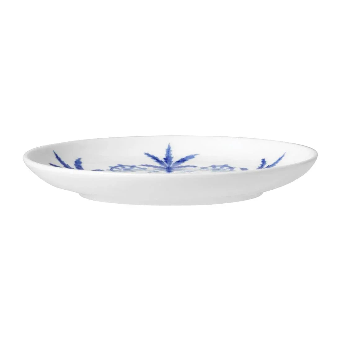 VV3974 William Edwards Sultan's Garden Blue Butter Dish Coupe 110mm (Pack of 12) - JD Catering Equipment Solutions Ltd