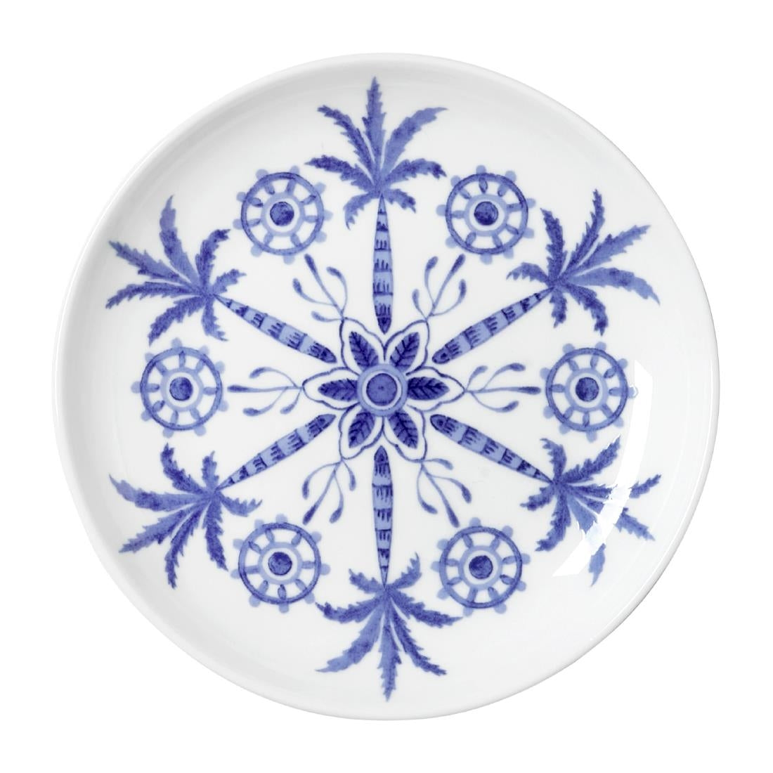 VV3974 William Edwards Sultan's Garden Blue Butter Dish Coupe 110mm (Pack of 12)