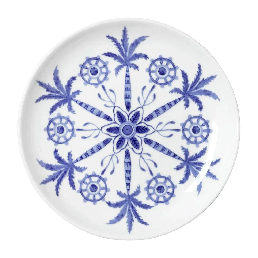 VV3974 William Edwards Sultan's Garden Blue Butter Dish Coupe 110mm (Pack of 12) - JD Catering Equipment Solutions Ltd