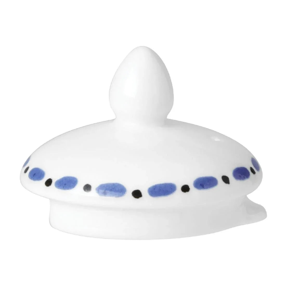 VV3985 William Edwards Sultan's Garden Blue Tea For One Teapot Lid Only (Pack of 12) - JD Catering Equipment Solutions Ltd