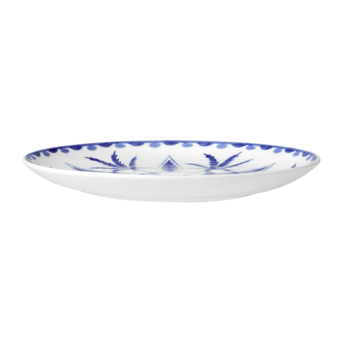 VV3986 William Edwards Sultan's Garden Blue Plate Coupe 165mm (Pack of 6) - JD Catering Equipment Solutions Ltd