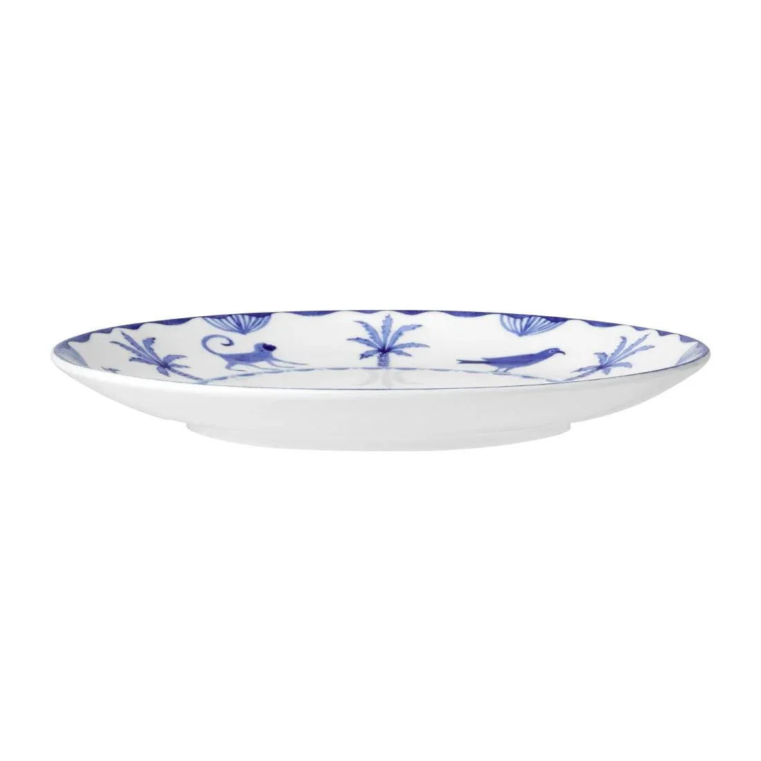 VV3987 William Edwards Sultan's Garden Blue Plate Coupe 165mm (Pack of 12) - JD Catering Equipment Solutions Ltd