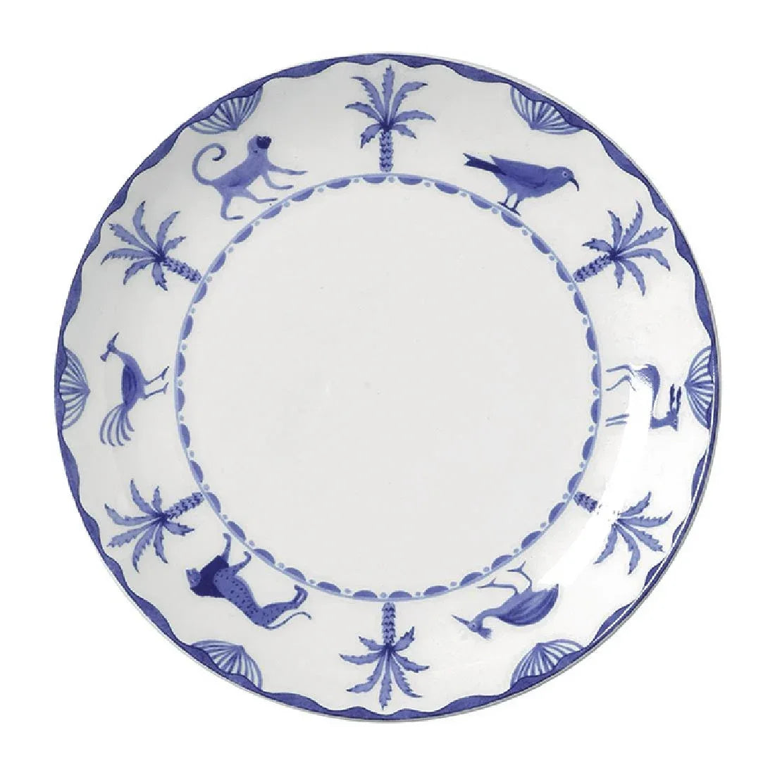 VV3987 William Edwards Sultan's Garden Blue Plate Coupe 165mm (Pack of 12) - JD Catering Equipment Solutions Ltd