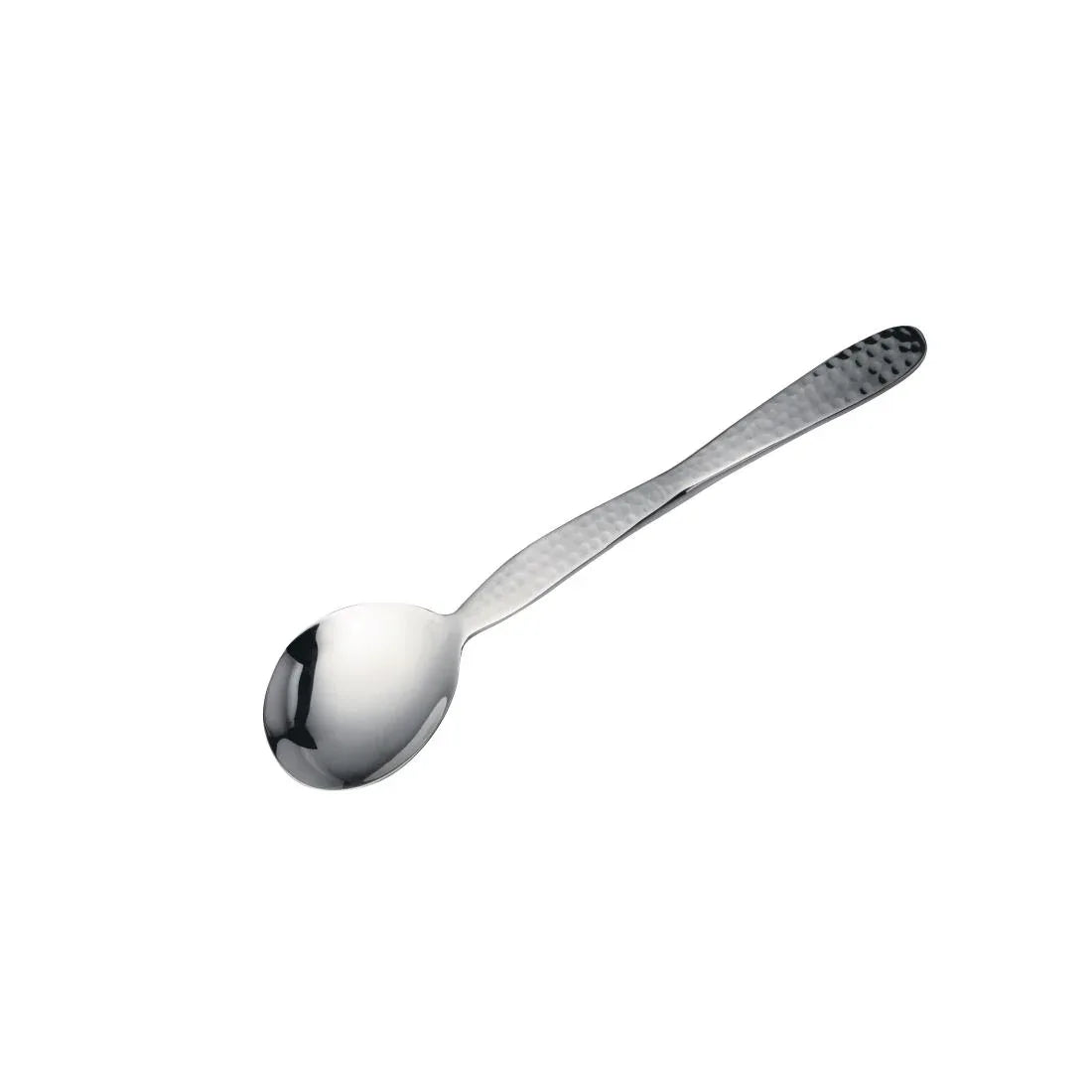 VV4014 Steelite D.W. Haber Hammered Medium Serving Spoon Solid 10" (Pack of 12) - JD Catering Equipment Solutions Ltd