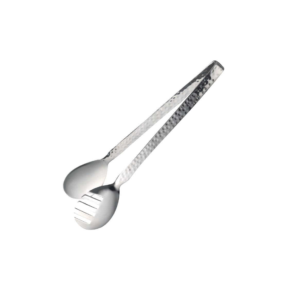 VV4020 Steelite Hammered Stainless Steel D.W. Haber Buffet Serving Tong 9'' (Pack of 6)