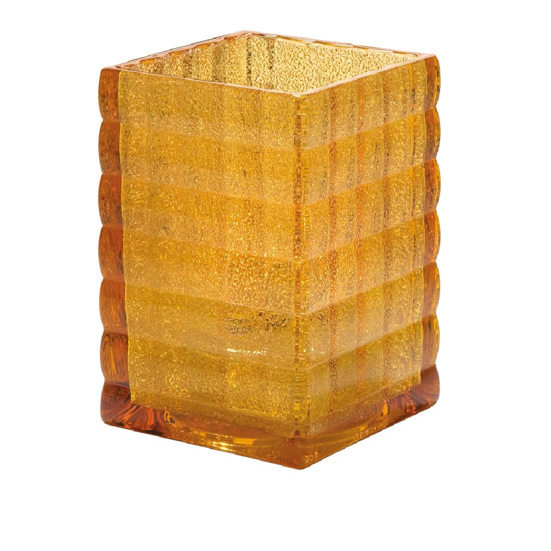 VV4028 Hollowick Optic Block Amber Jewel Glass Lamp 67mm x 95mm (Pack of 6)
