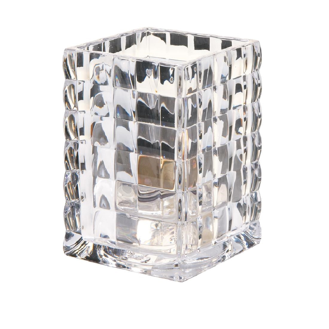 VV4029 Hollowick Optic Block Clear Glass Lamp 67mm x 95mm (Pack of 6)
