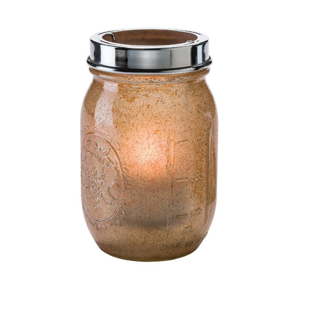 VV4033 Hollowick Firefly Antique Gold Glass Lamp with Cradle and Handle (Pack of 12)