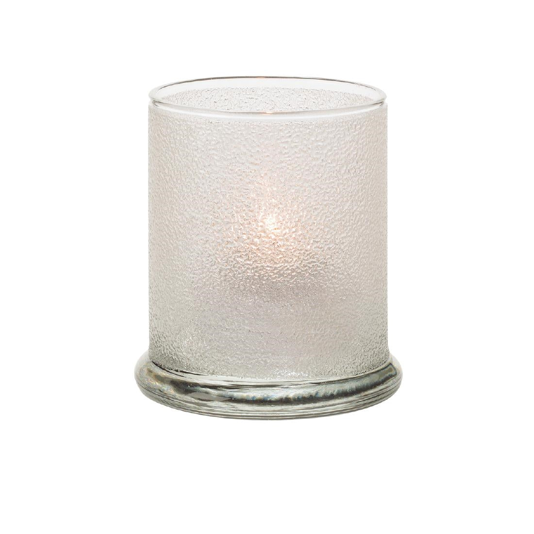 VV4066 Hollowick Columns Clear Ice Votive 76mm x 92mm (Pack of 12)
