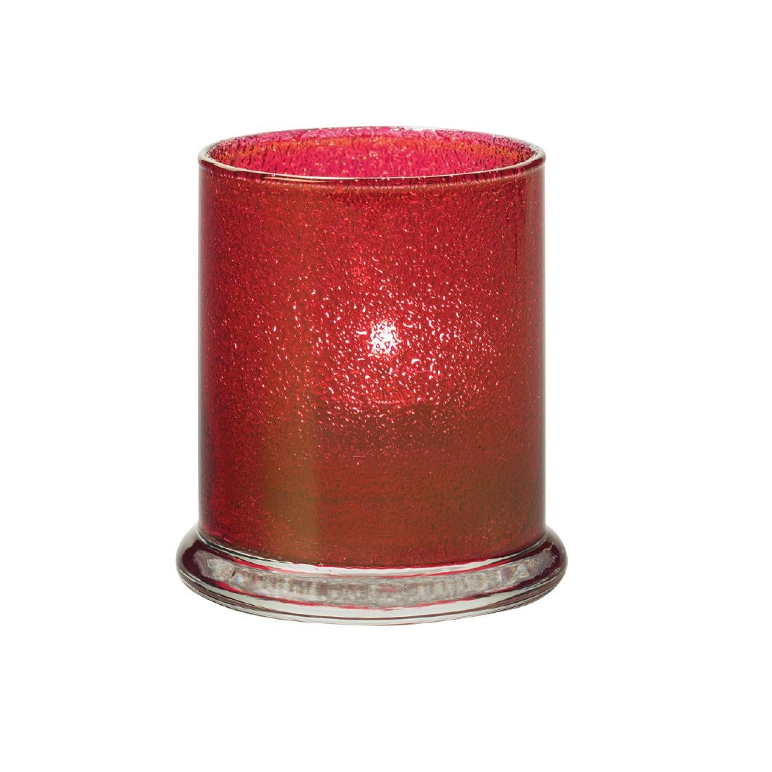 VV4067 Hollowick Columns Ruby Jewel Votive 76mm x 92mm (Pack of 12)