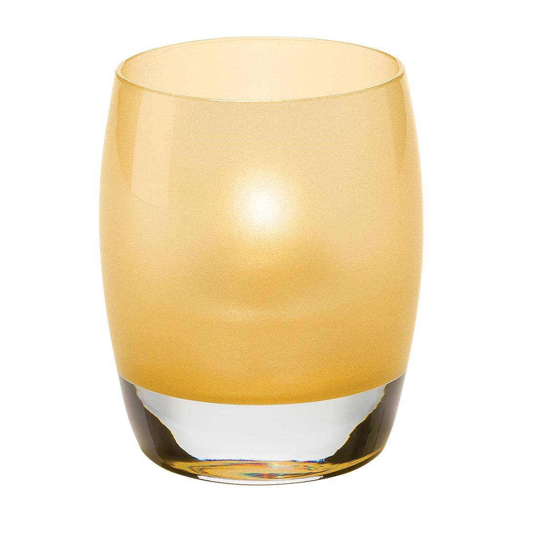 VV4076 Steelite Contour Glass Votives Satin Gold 95mm (Pack of 12)