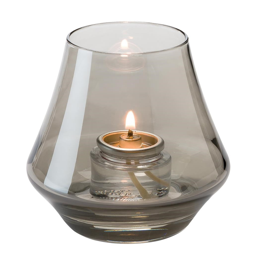 VV4083 Steelite Chime Glass Votives Smoke Lustre 89mm (Pack of 12)