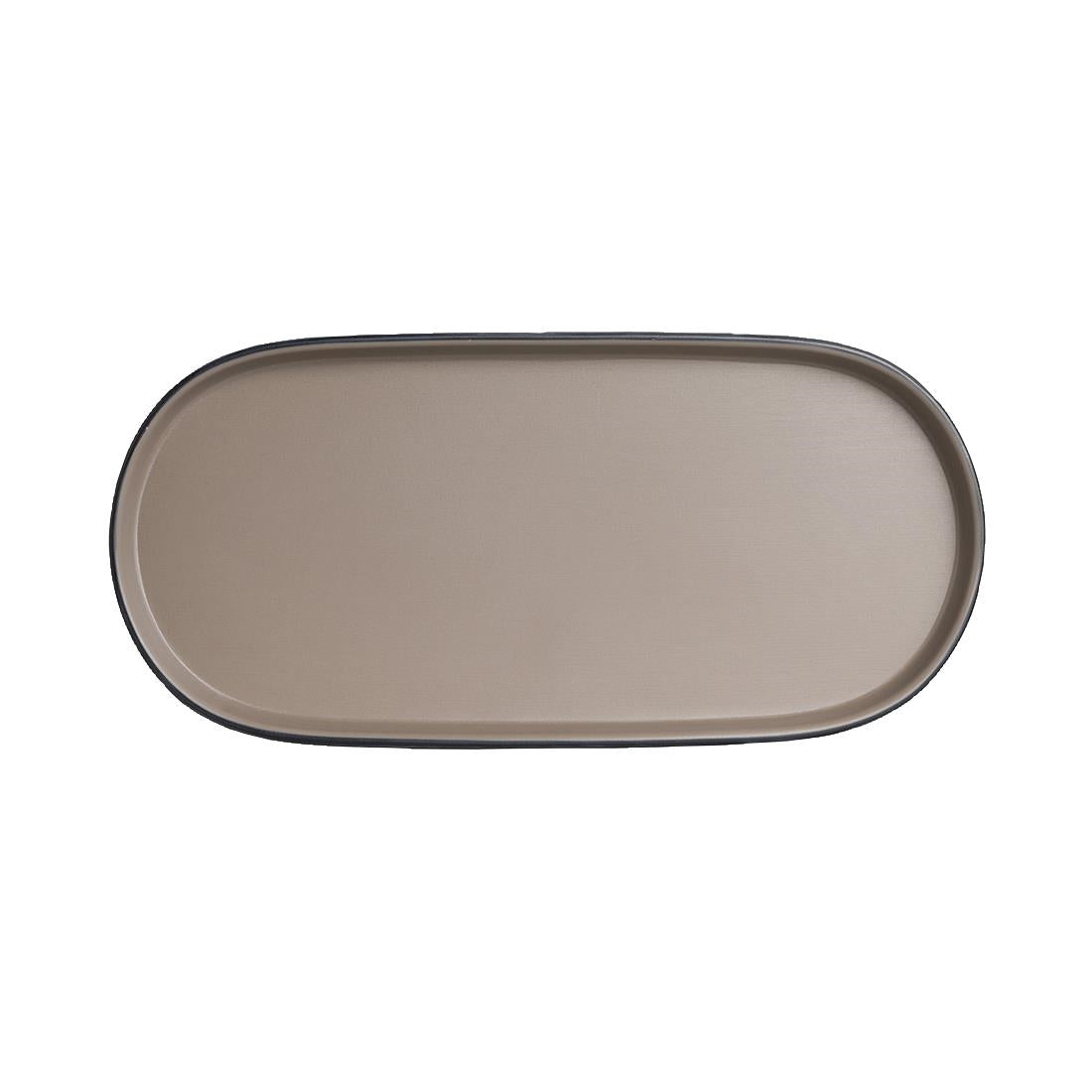VV4139 Steelite Baja Sandstone Oval Trays 292mm (Pack of 24)