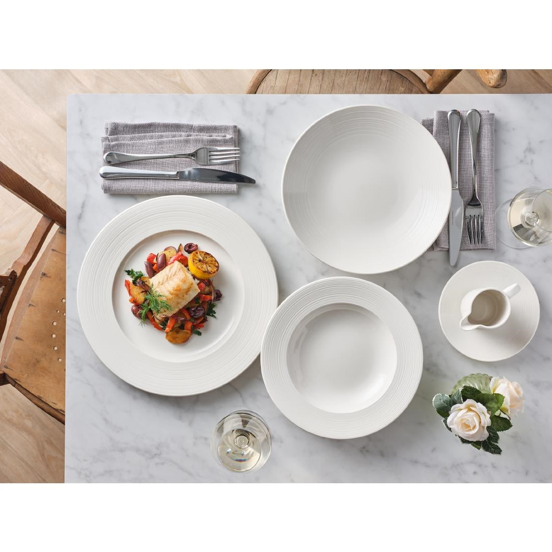 VV4367 Steelite Concorde Rim Plates 300mm (Pack of 12)