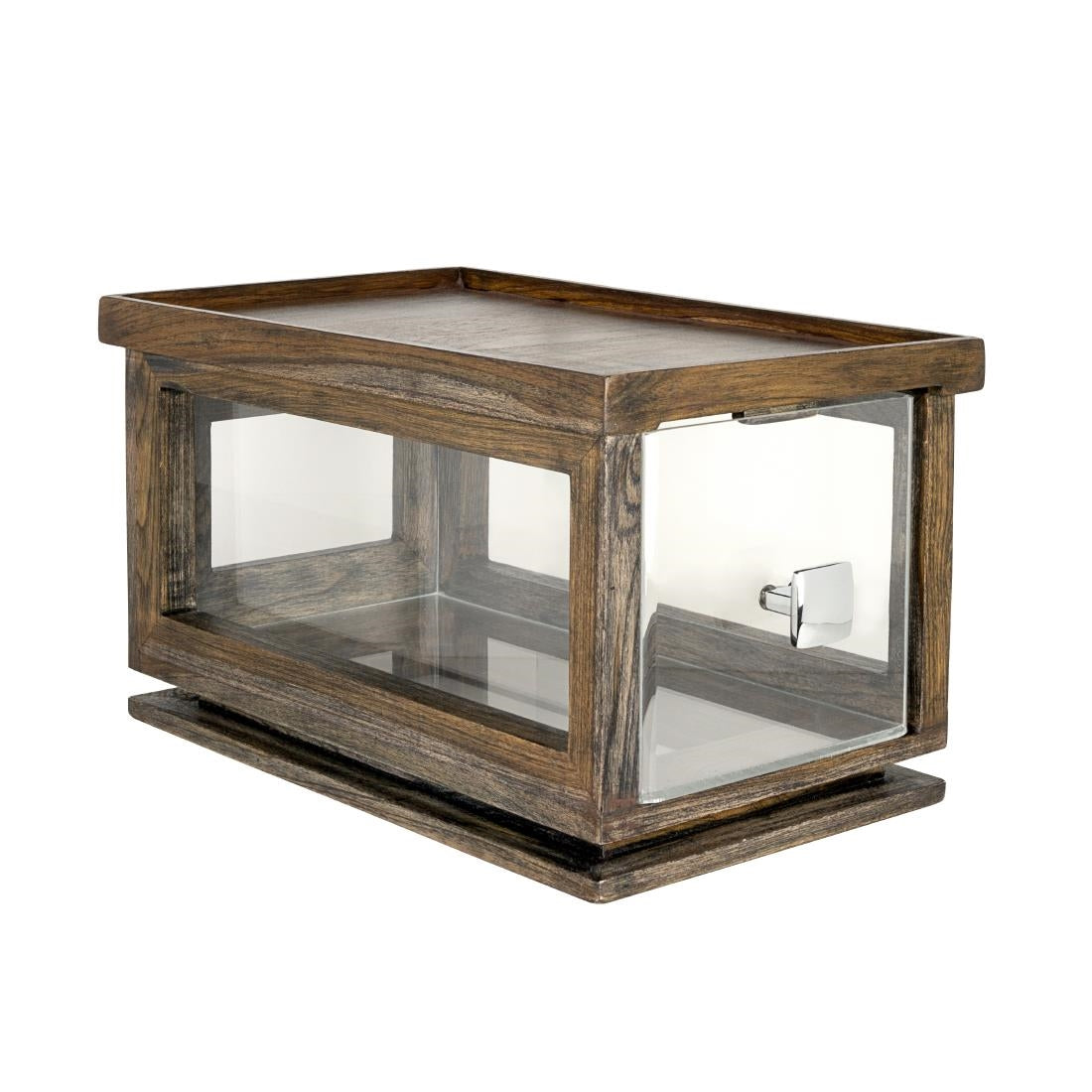 VV4491 Steelite D.W. Haber Fusion Ash Grey Stackable Bakery Box with Acrylic Drawer