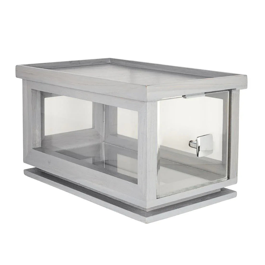 VV4492 Steelite D.W. Haber Fusion Grey Wash Stackable Bakery Box with Acrylic Drawer