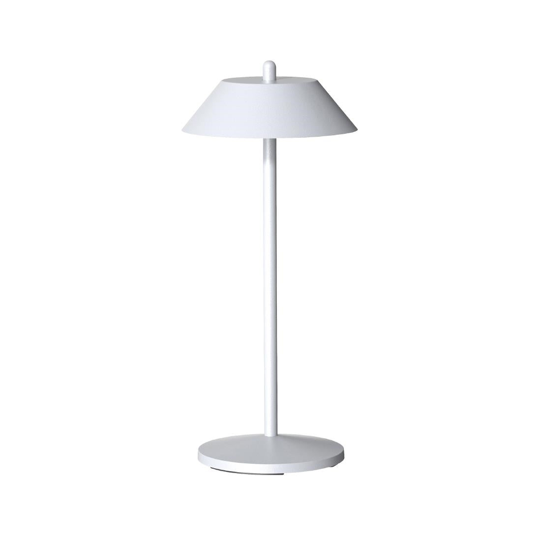 VV4497 Pirlo White LED Rechargeable Table Lamp