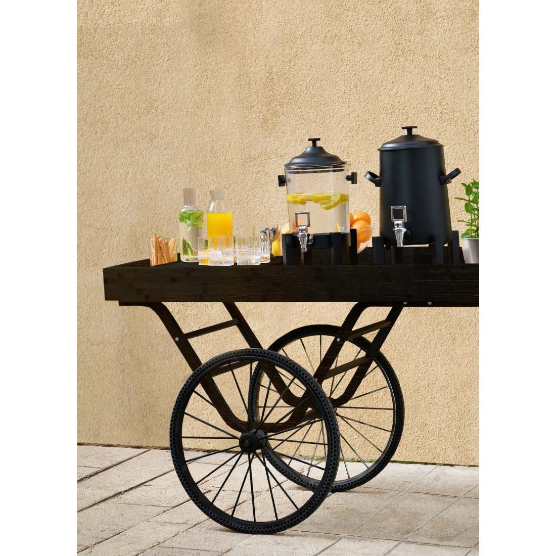 VV4504 Mogogo Cantine Cart Crate Support Shelf Dark Bamboo 1410x265mm