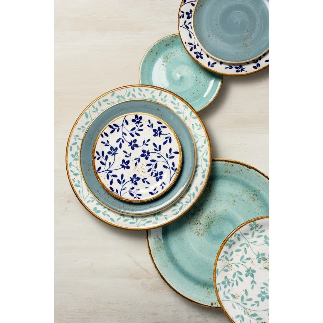 VV4601 Steelite Performance Flora Coupe Plates Blue 280mm (Pack of 12)