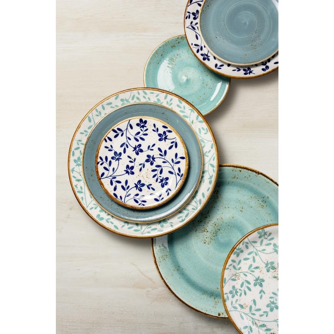 VV4618 Steelite Performance Flora Coupe Bowls Aqua 215mm (Pack of 12)