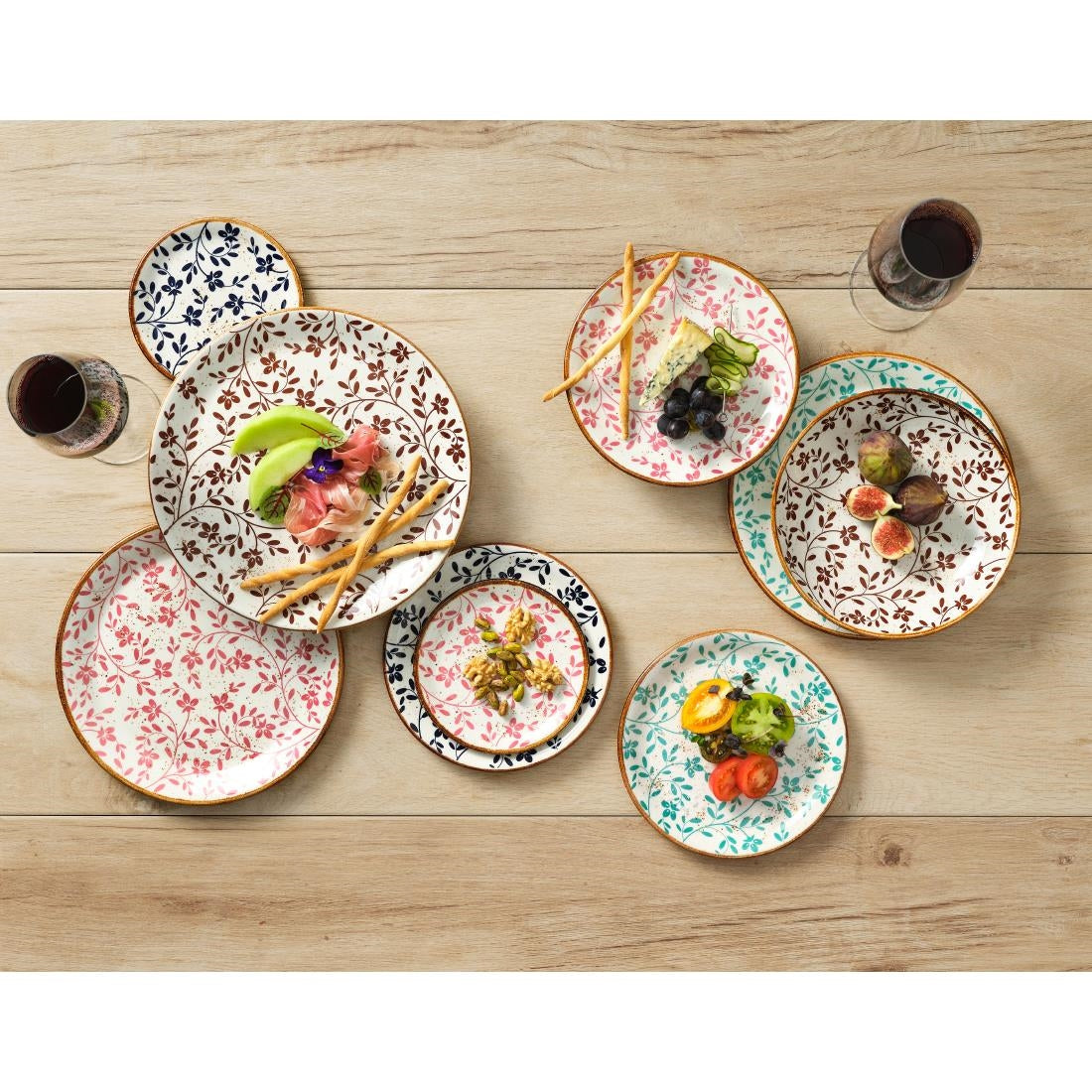 VV4608 Steelite Performance Flora Coupe Plates Pink 252mm (Pack of 12)