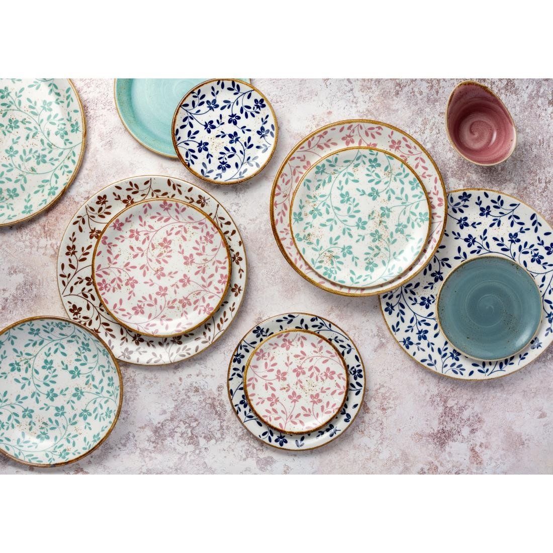 VV4608 Steelite Performance Flora Coupe Plates Pink 252mm (Pack of 12)