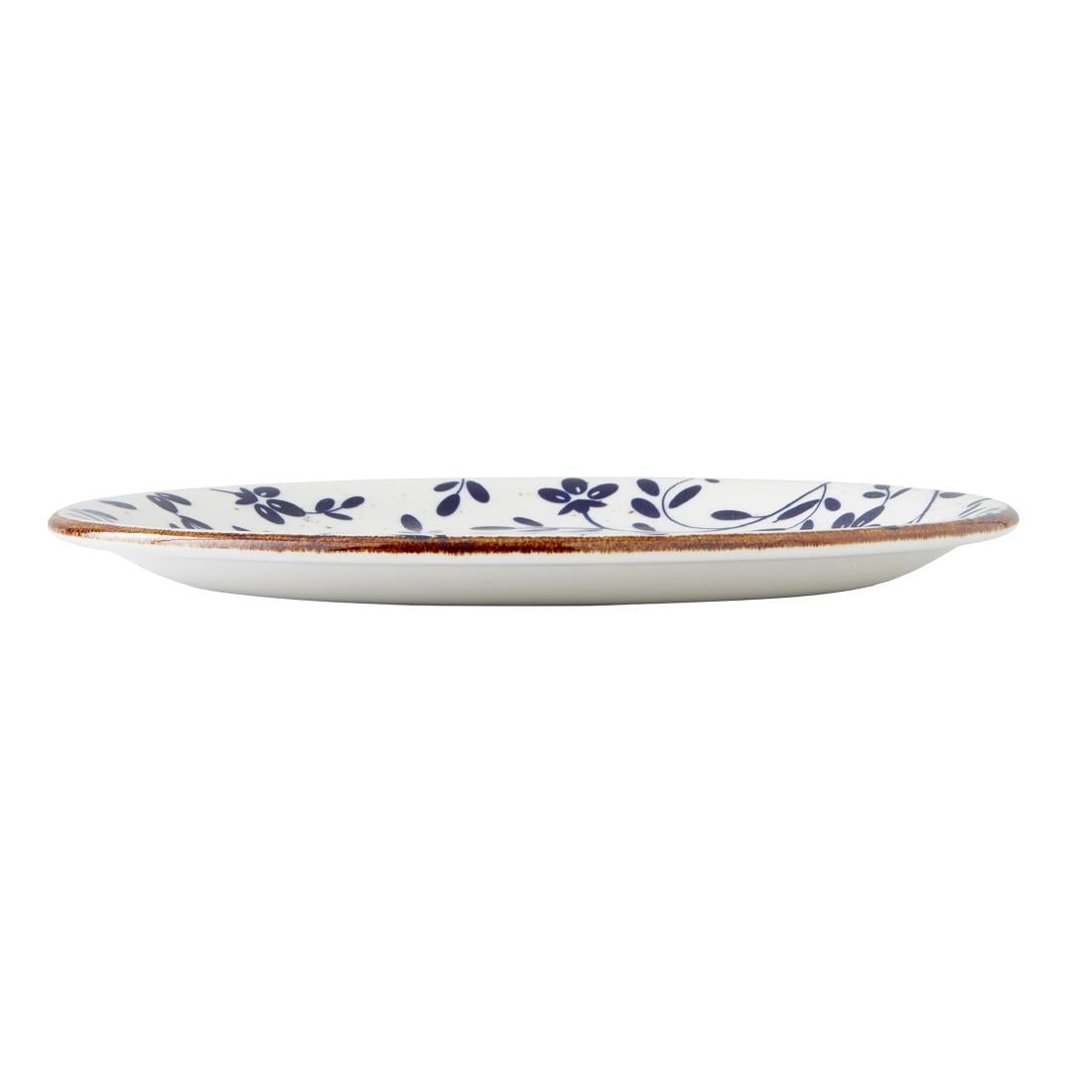 VV4603 Steelite Performance Flora Coupe Plates Blue 202mm (Pack of 12)