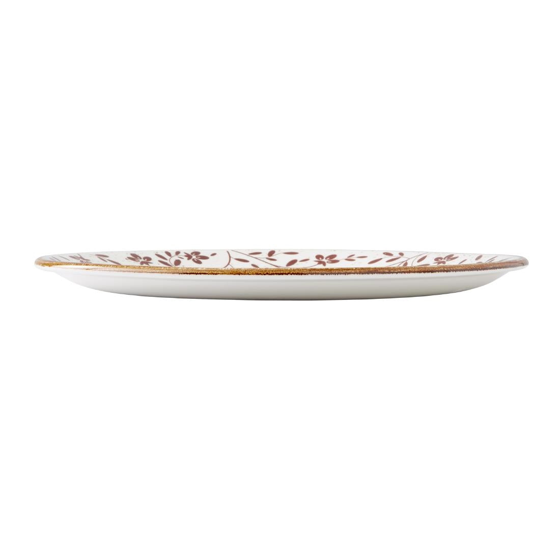 VV4619 Steelite Performance Flora Coupe Plates Brown 280mm (Pack of 12)