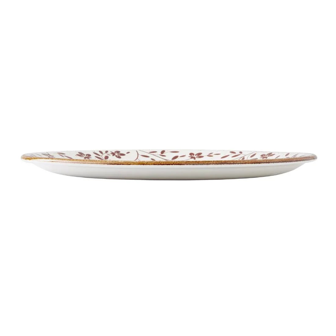 VV4619 Steelite Performance Flora Coupe Plates Brown 280mm (Pack of 12)