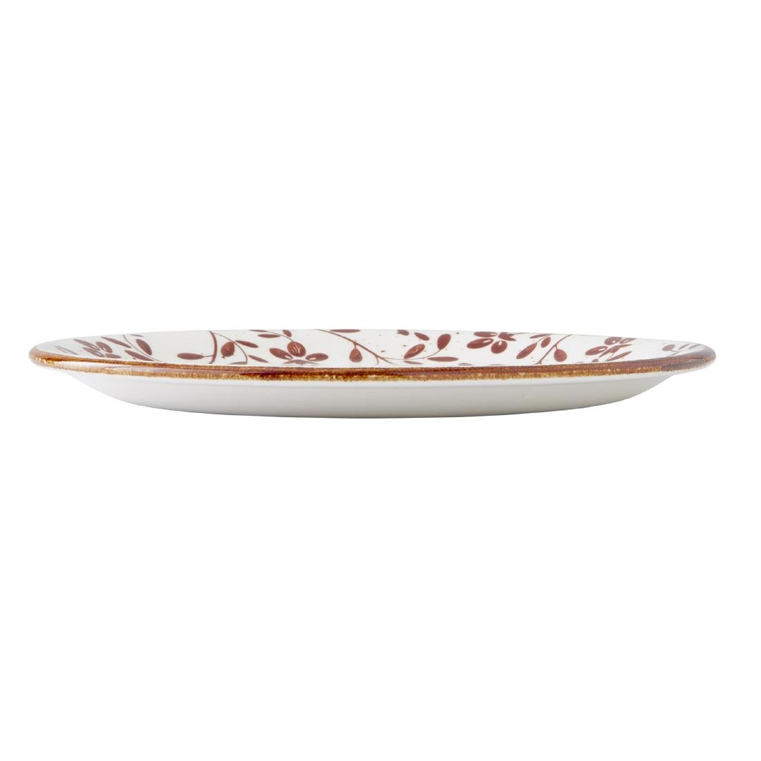 VV4621 Steelite Performance Flora Coupe Plates Brown 202mm (Pack of 12)
