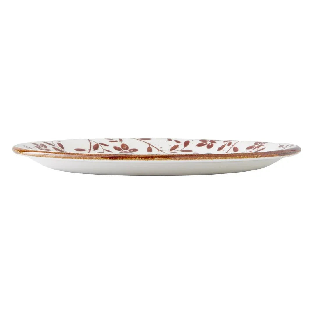 VV4621 Steelite Performance Flora Coupe Plates Brown 202mm (Pack of 12)