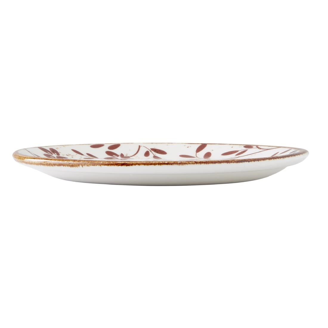 VV4622 Steelite Performance Flora Coupe Plates Brown 152mm (Pack of 12)