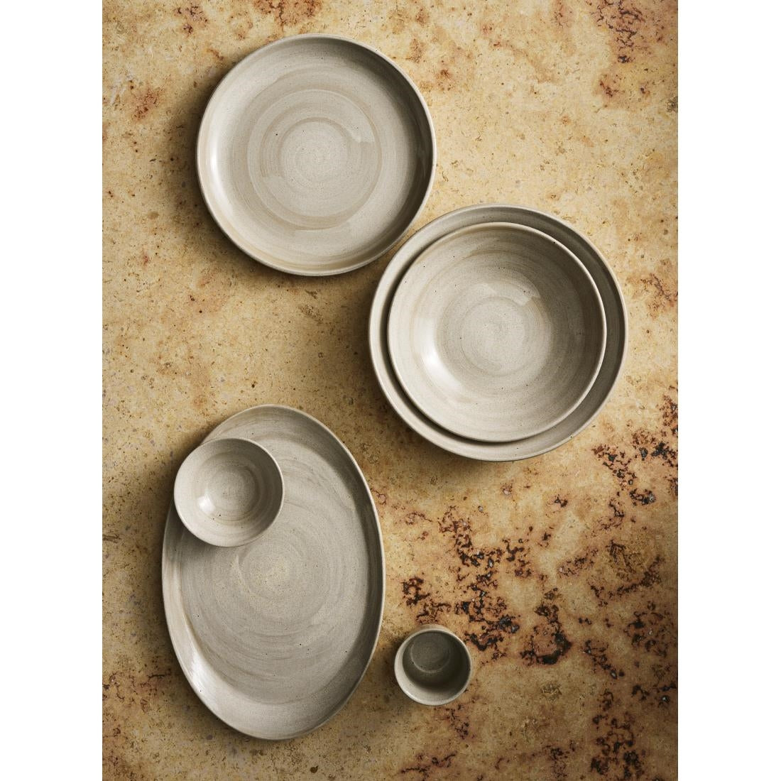 VV4648 Steelite Carnaby Coupe Plates Dove 270mm (Pack of 24)
