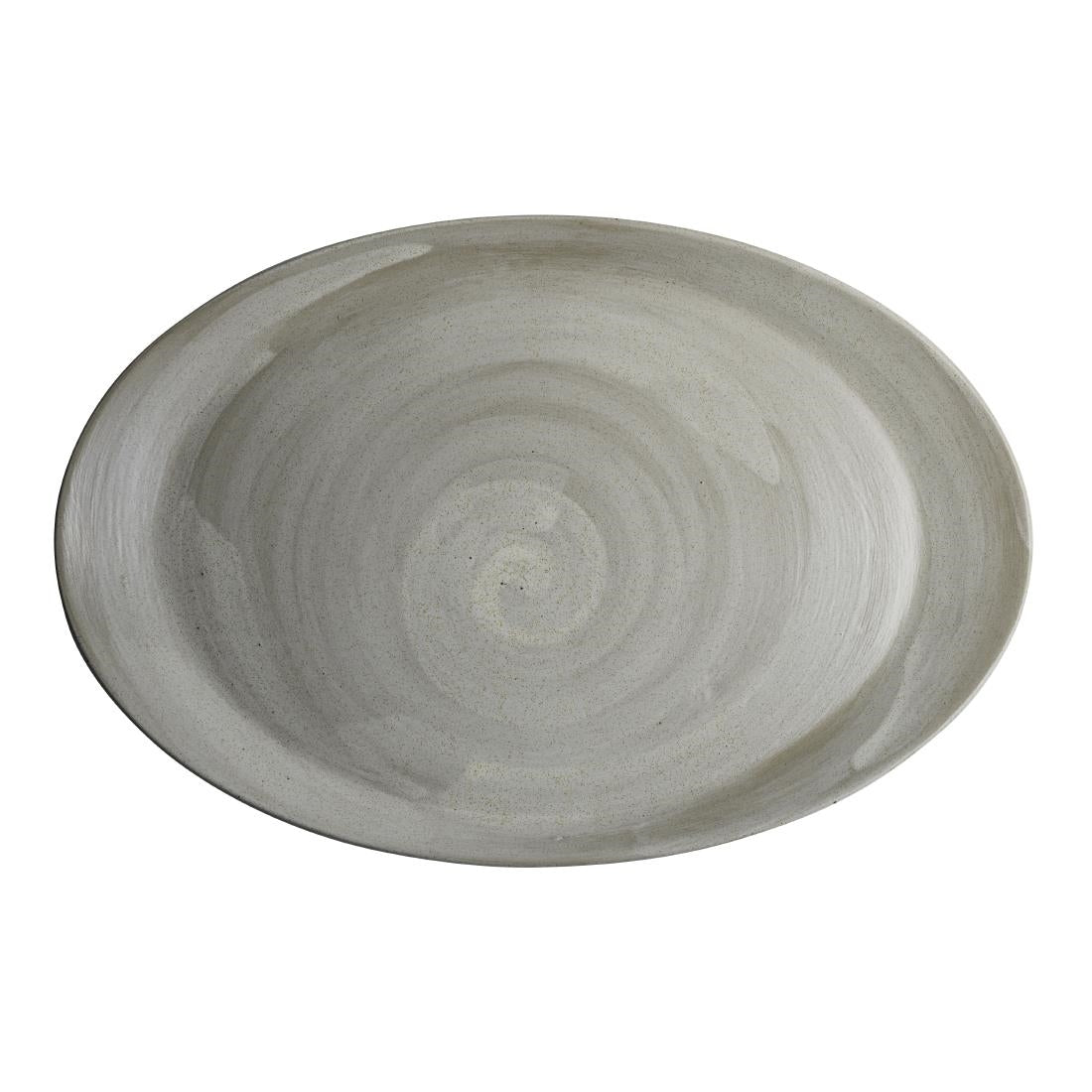 VV4650 Steelite Carnaby Oval Platters Dove 305x202mm (Pack of 12)