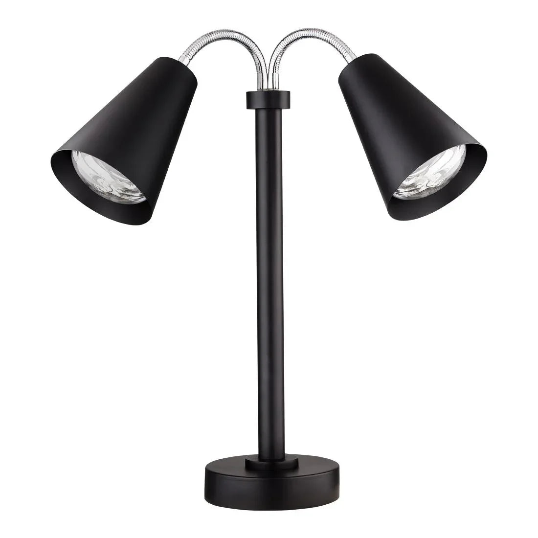 VV4662 Steelite Creations Modern Double Heat Lamp Black 220V UK Plug