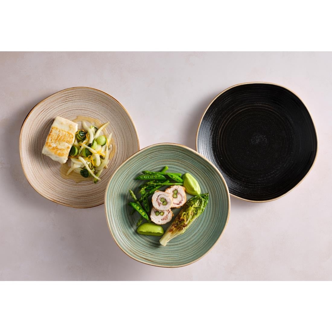 Steelite Orbita Coupe Plates Fuse Sable 285mm (12 Pack)