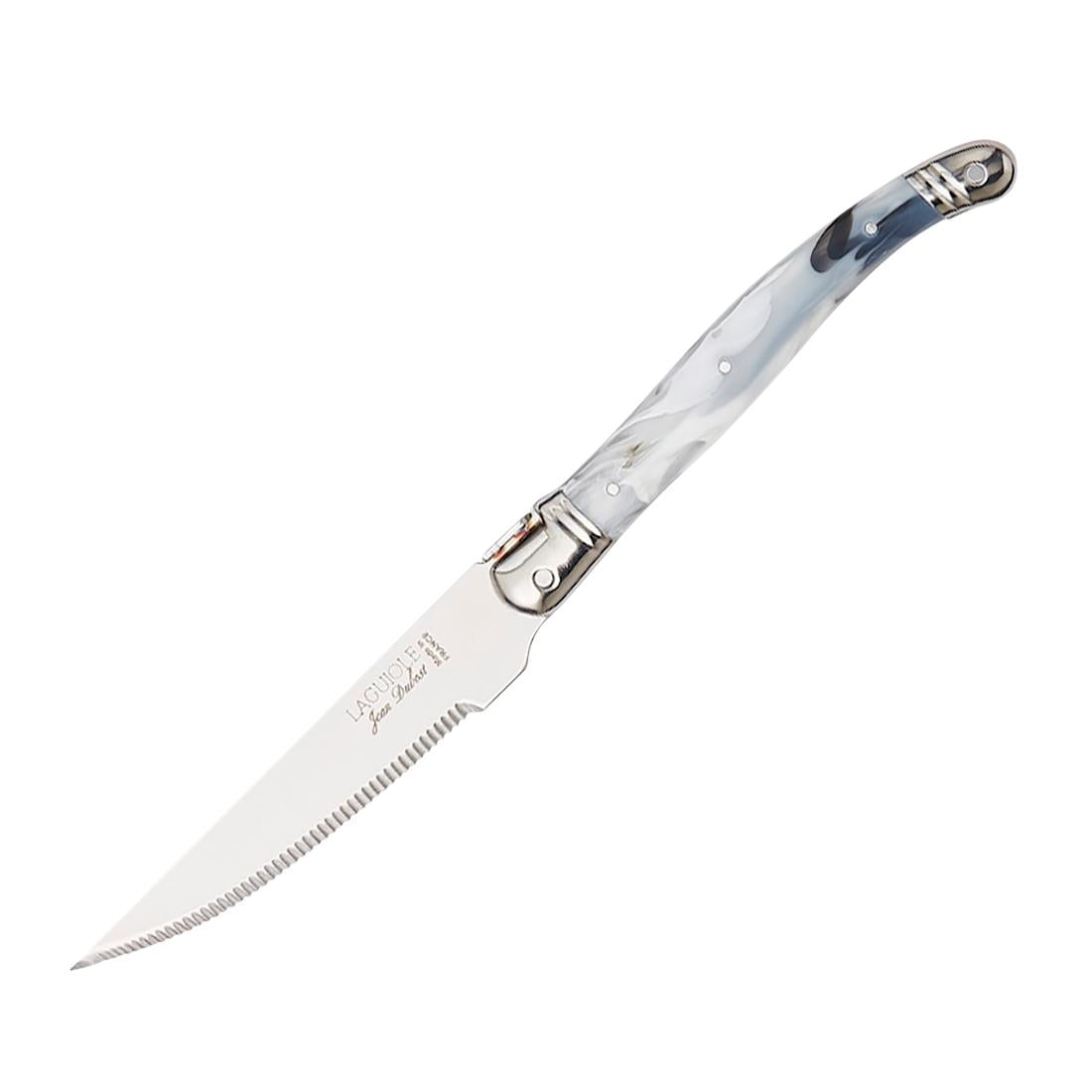 Steelite Laguiole Marble Grill Knives White 225mm (6 Pack)