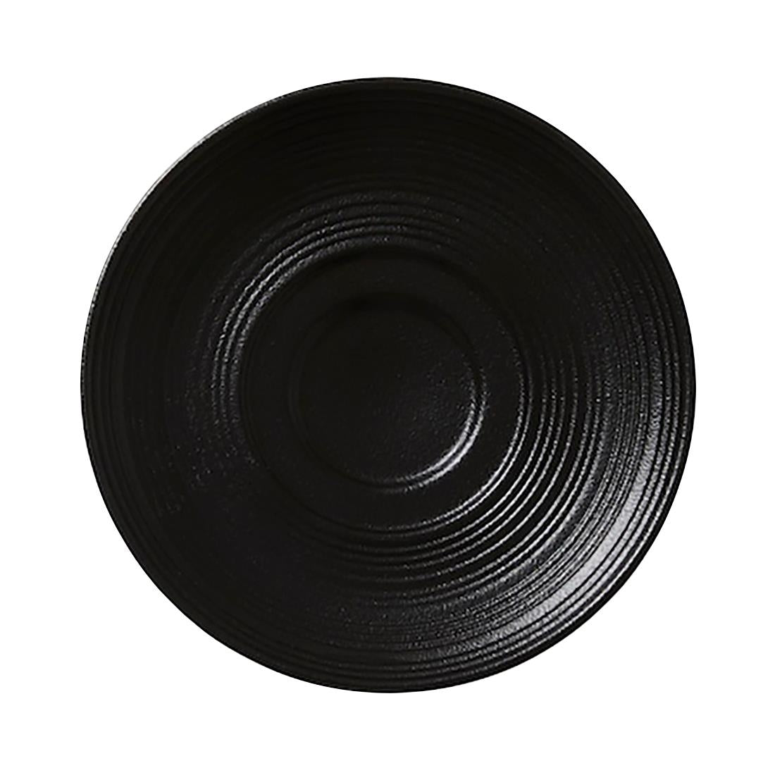 Steelite Concorde Saucers Noir 117.5mm (12 Pack)